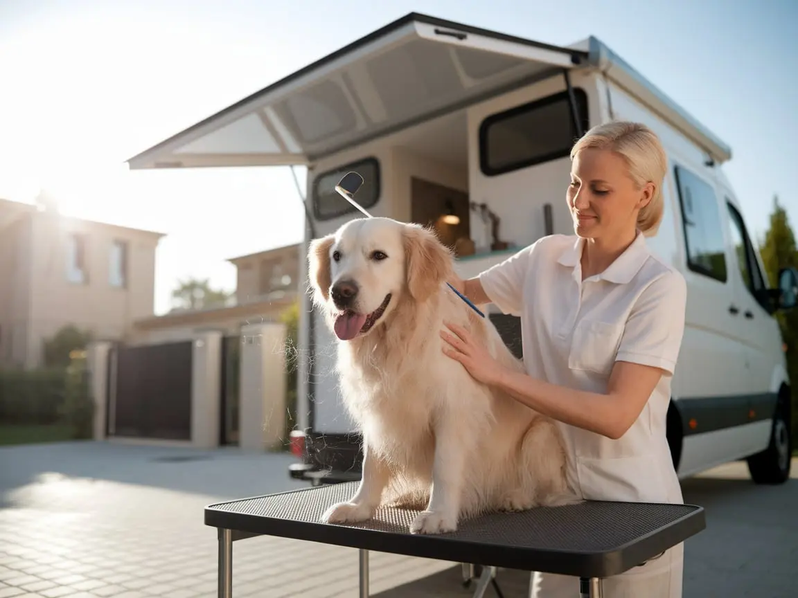 mobile pet grooming Abu Dhabi