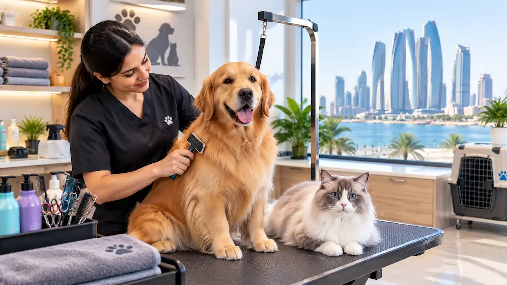 Pet grooming in Al Raha Beach