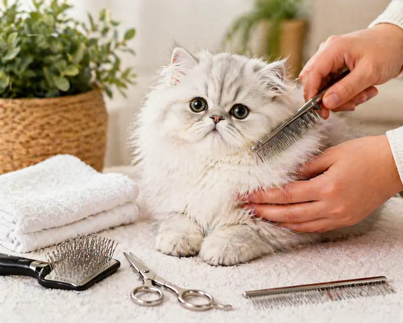 How To Groom A Persian Kitten With Professional Care