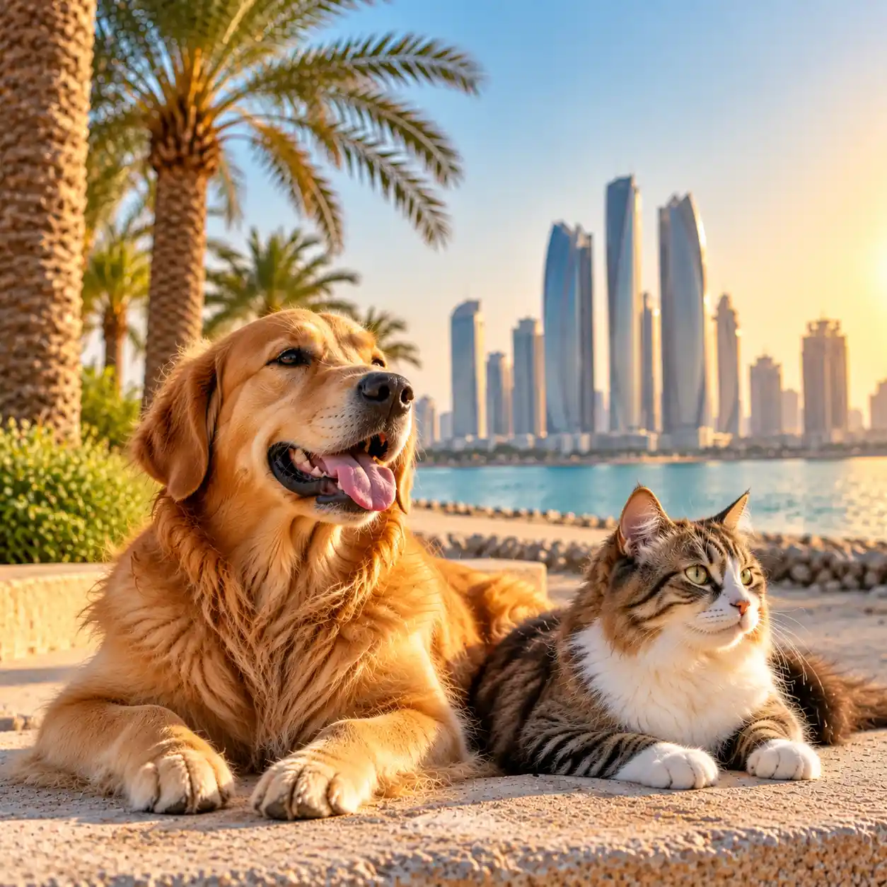 How Abu Dhabi desert climate affects pet skin, coat and grooming requirements