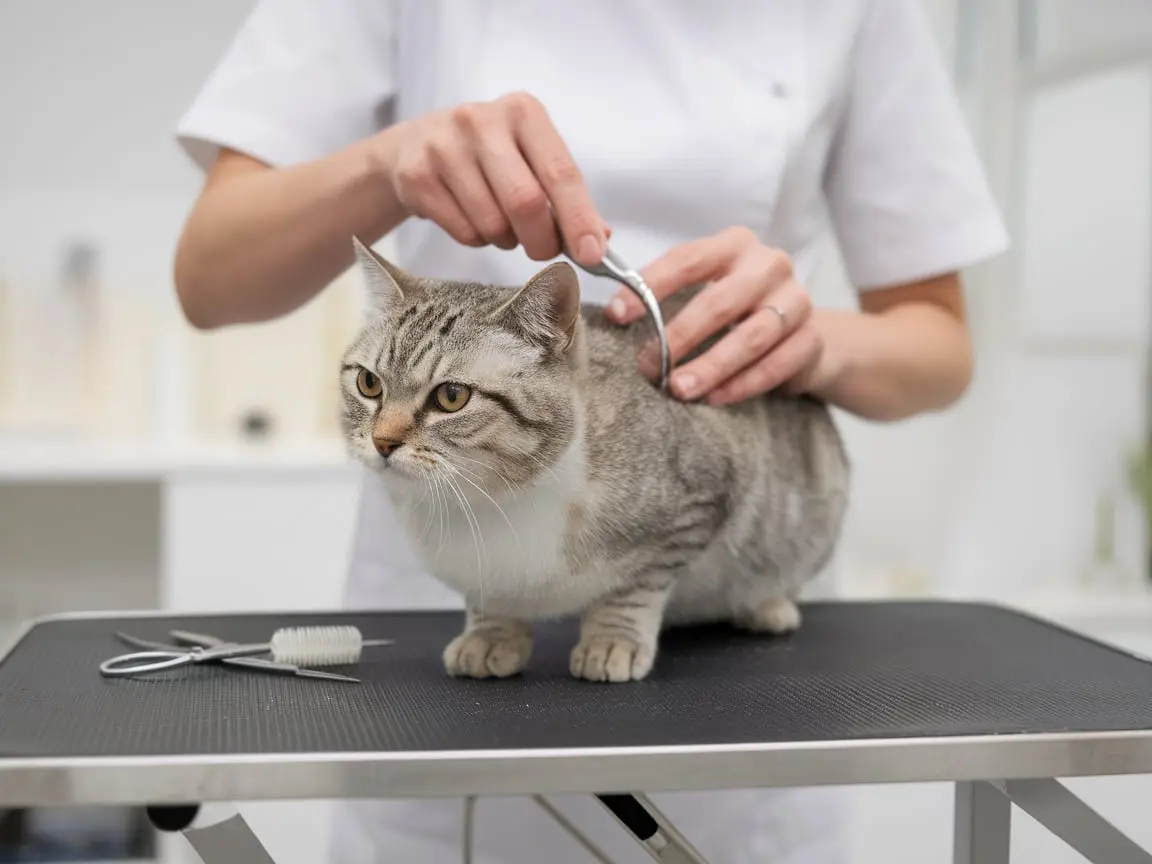 cats deworming and grooming